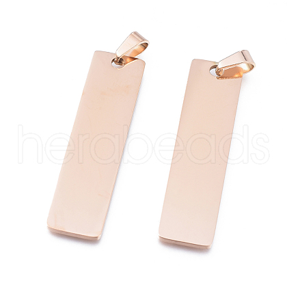 Ion Plating(IP) 304 Stainless Steel Pendants STAS-F241-01B-RG-1