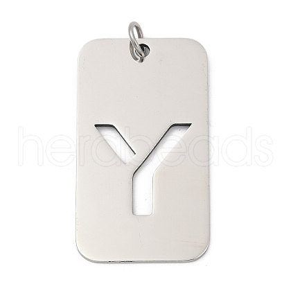 304 Stainless Steel Pendants STAS-M115-01P-Y-1