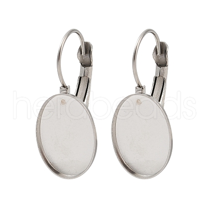 316 Stainless Steel Leverback Earring Findings STAS-Q353-03A-P-1