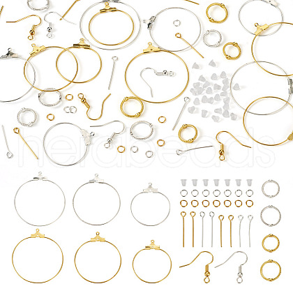 DIY Earring Making Finding Kit DIY-TA0005-03-1