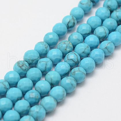 Synthetic Turquoise Bead Strands X-G-G671-6mm-1