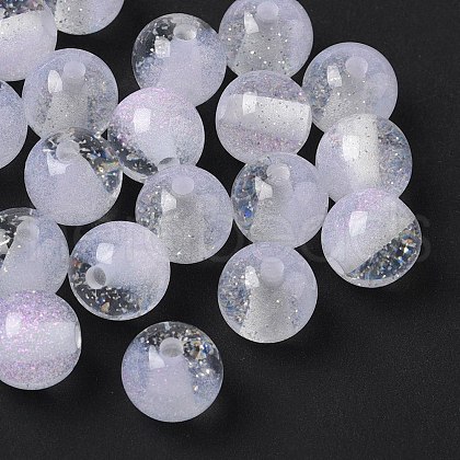 Two Tone Resin Beads RESI-Q025-02A-C-1