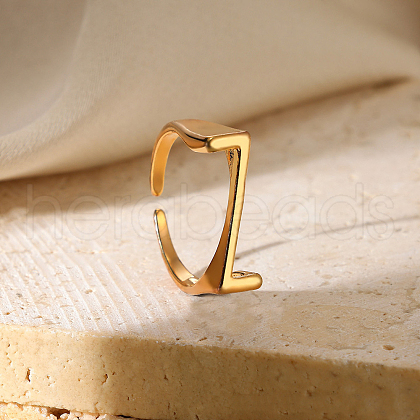 Alloy Adjustable Open Cuff Rings FS-WG3F88F-51-1