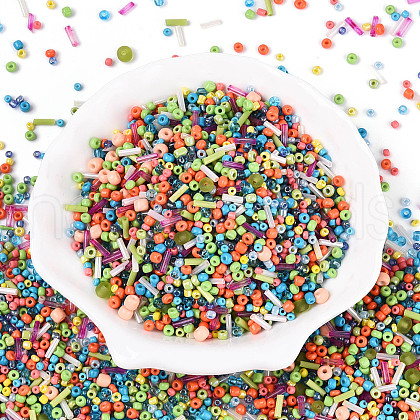 Electroplate Glass Seed Beads GLAA-SZC0007-02B-1