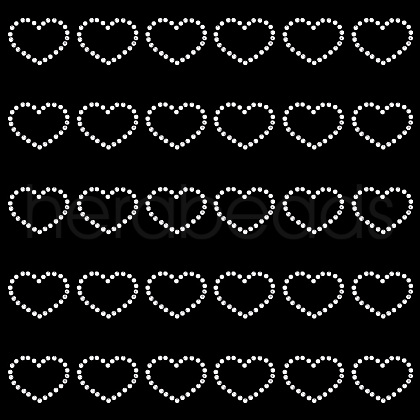 Glitter Hotfix Rhinestone(Hot Melt Adhesive On The Back) DIY-WH0188-91-1