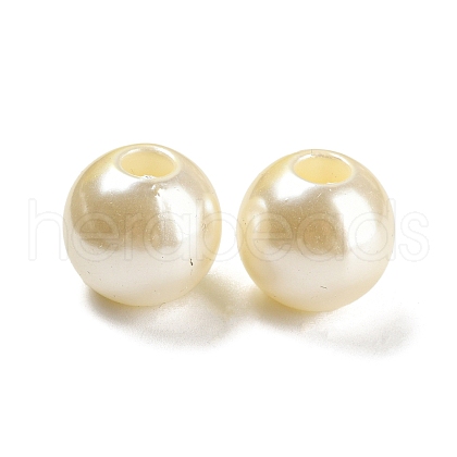 ABS Plastic Imitation Pearl Bead KY-C017-18B-1