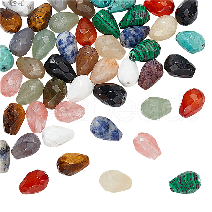  48Pcs 12 Styles Mixed Gemstone Beads G-NB0005-83-1