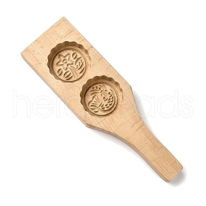 Beech Wooden Press Mooncake Mold WOOD-K010-07B-1