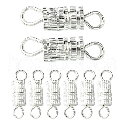 20Pcs Brass Screw Clasps KK-YW0002-40S-1