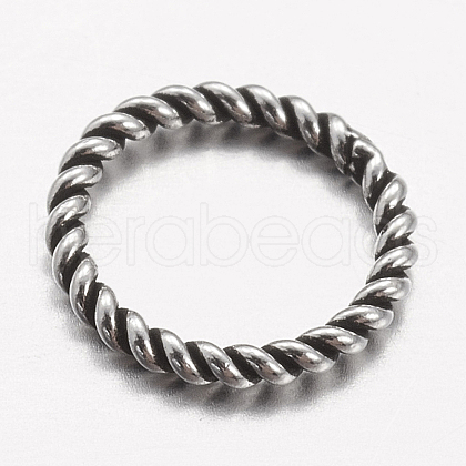 925 Thailand Sterling Silver Round Rings STER-P005-13-1