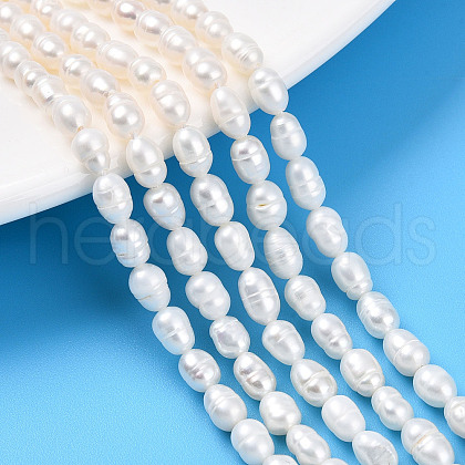 Natural Cultured Freshwater Pearl Beads Strands PEAR-N012-03R-1