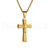 Triple Layered Cross 304 Stainless Steel Pendant Necklaces for Men FS-WGC3E83-04-2