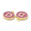 Golden Plated Alloy Enamel Charms ENAM-XCP0001-13D-3