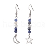 Natural Mixed Stone Dangle Earring EJEW-JE05934-3