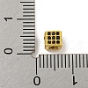 Brass Micro Pave Black Cubic Zirconia Beads KK-G493-37A-G02-3
