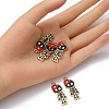 5Pcs Alloy Enamel Pendants ENAM-YW0002-49B-4