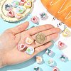 20Pcs Opaque Resin Beads RESI-CJ0004-28-4