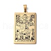 201 Stainless Steel Pendant STAS-B033-01G-20-1