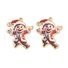 Christmas Alloy Enamel Pendants ENAM-K069-44F-G-1