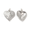 Brass Micro Pave Clear Cubic Zirconia Pendants KK-E068-VB167-1