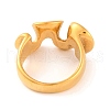 Ion Plating(IP) 304 Stainless Steel Wave Finger Rings for Women RJEW-S414-58B-G-3