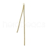 Brass Round Snake Chains Tassel Pendants KK-WH0035-93B-1