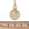 Brass Twelve Constellations Tarot Pendant Necklaces NJEW-Q006-01I-G-3