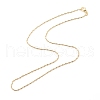 Brass Ball and Column Link Chains Necklace for Women NJEW-P265-01B-G-2