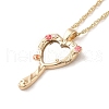 304 Stainless Steel Singapore Chain Necklaces NJEW-A020-01G-1