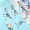 Jellyfish Glass Pendant Keychains KEYC-FZ00012-5
