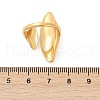 Horse Eye 304 Stainless Steel Open Cuff Rings RJEW-R018-01G-04-5