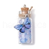 6Pcs Glass Pendants PALLOY-JF03696-3