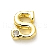 Rack Plating Brass Cubic Zirconia Beads KK-L210-008G-S-1