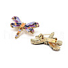 12Pcs 4 Colors Dragonfly Enamel Pins JEWB-A033-17G-3