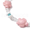 Summer Beach Turtle Anklets AJEW-AN00674-3