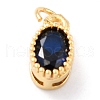 Real 18K Gold Plated Brass Inlaid Cubic Zirconia Charms ZIRC-L100-079G-02-2