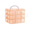 3-Tier Transparent Plastic Storage Container Box CON-PW0001-036B-1