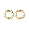 Rack Plating Brass Micro Pave Clear Cubic Zirconia Spring Ring Clasps KK-G504-10G-1
