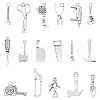 17Pcs 17 Style Tibetan Style Alloy Pendants Sets DIY-FS0004-42-1