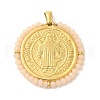 Ion Plating(IP) 304 Stainless Steel Pendants STAS-P368-03G-04-1