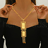 Elegant Geometric Tassel Brass Pendant Necklaces for Women's Holiday Party Accessories LR5784-2-2