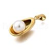 Plastic Pearl Pendants STAS-Q360-06C-G-2