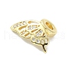 Rack Plating Brass Micro Pave Clear Cubic Zirconia Beads KK-U014-13G-3