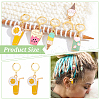 12Pcs 6 Style Alloy Enamel Icecream and Drink Charms Locking Stitch Markers HJEW-PH01625-4