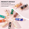 DICOSMETIC 36Pcs 9 Styles Natural & Synthetic Mixed Gemstone Pendants G-DC0001-13-4