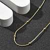 Brass Satellite Chains Necklaces for Women NJEW-D302-16G-2