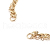 Two-Layer 304 Stainless Steel Curb Chain & Brass Cable Chain Bracelet Making AJEW-JB00923-2
