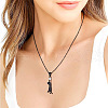 Alloy Crystal Rhinestone Cat Shaped Pendant Necklaces for Women FS-WGF21F1-01-1