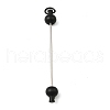 Plastic Beadable Keychain Bar for Jewelry Making DIY Crafts AJEW-C040-01F-1