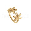 304 Stainless Steel Open Cuff Rings for Women FS-WG642B9-06-2